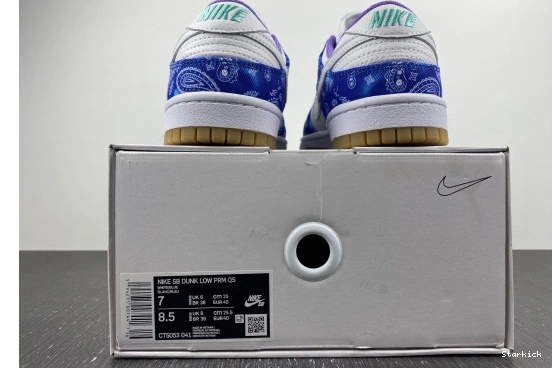 SB White Nike Blue Dunk Purple Low Navy CT5053-041 0813